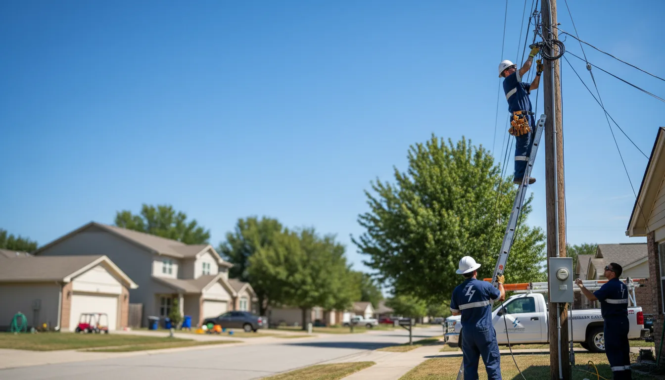 Residential electrician providing installation services in Bryant, SD